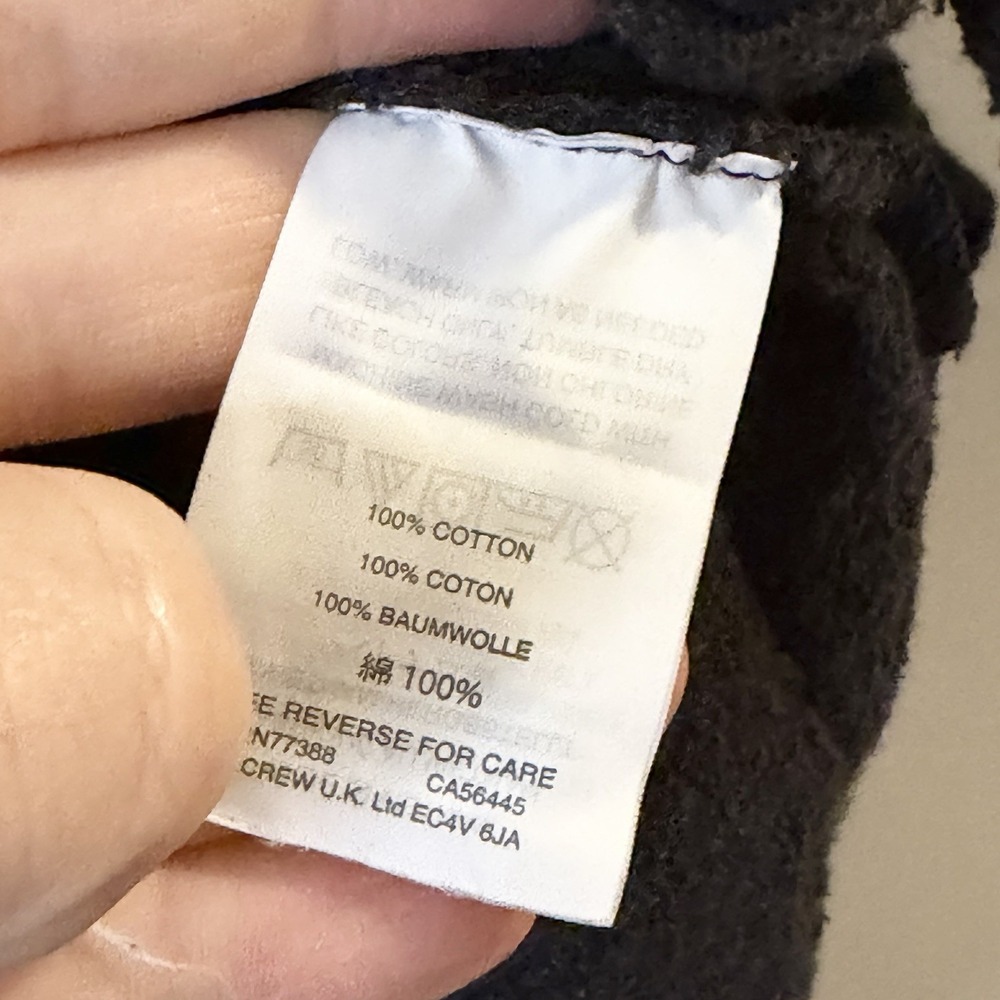Madewell Texture & Thread Wrap Tie Top Large Black Cotton - Picture 4 of 5